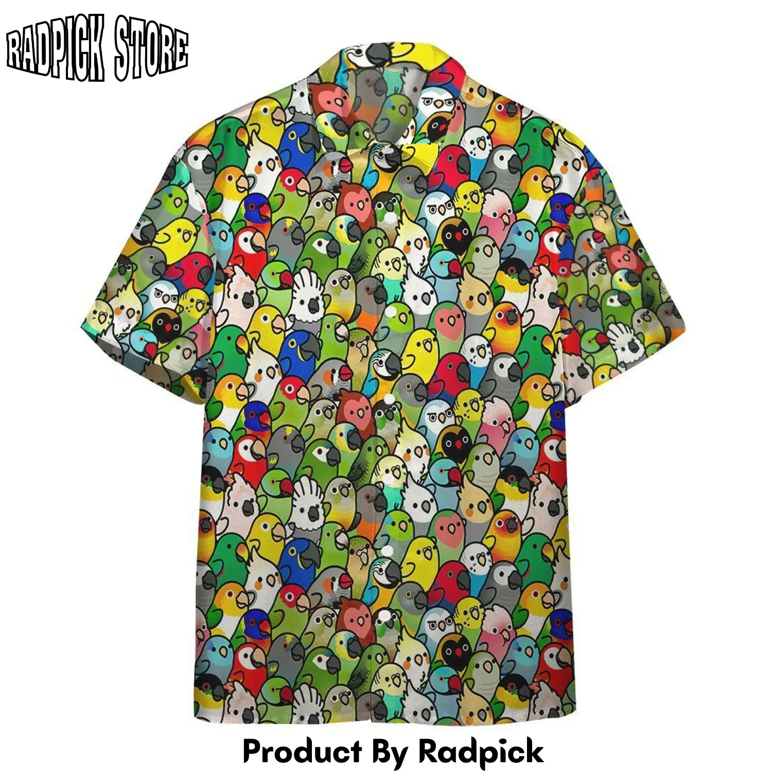 Radpick 3d lots of birds hawaii shirt rp292591